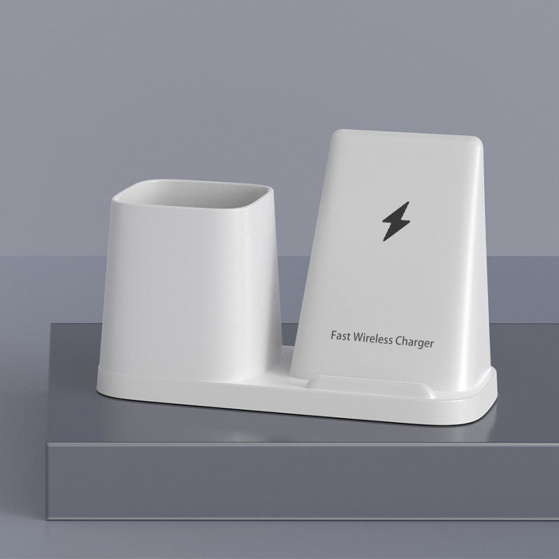 Organisateur de bureau créatif Porte stylo avec charge sans fil