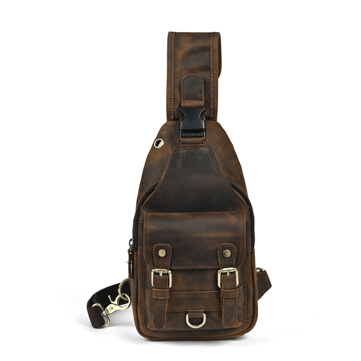 Crazy Horse en cuir Cowhide Vintage Outdoor Multi-usage 8 pouces Cr