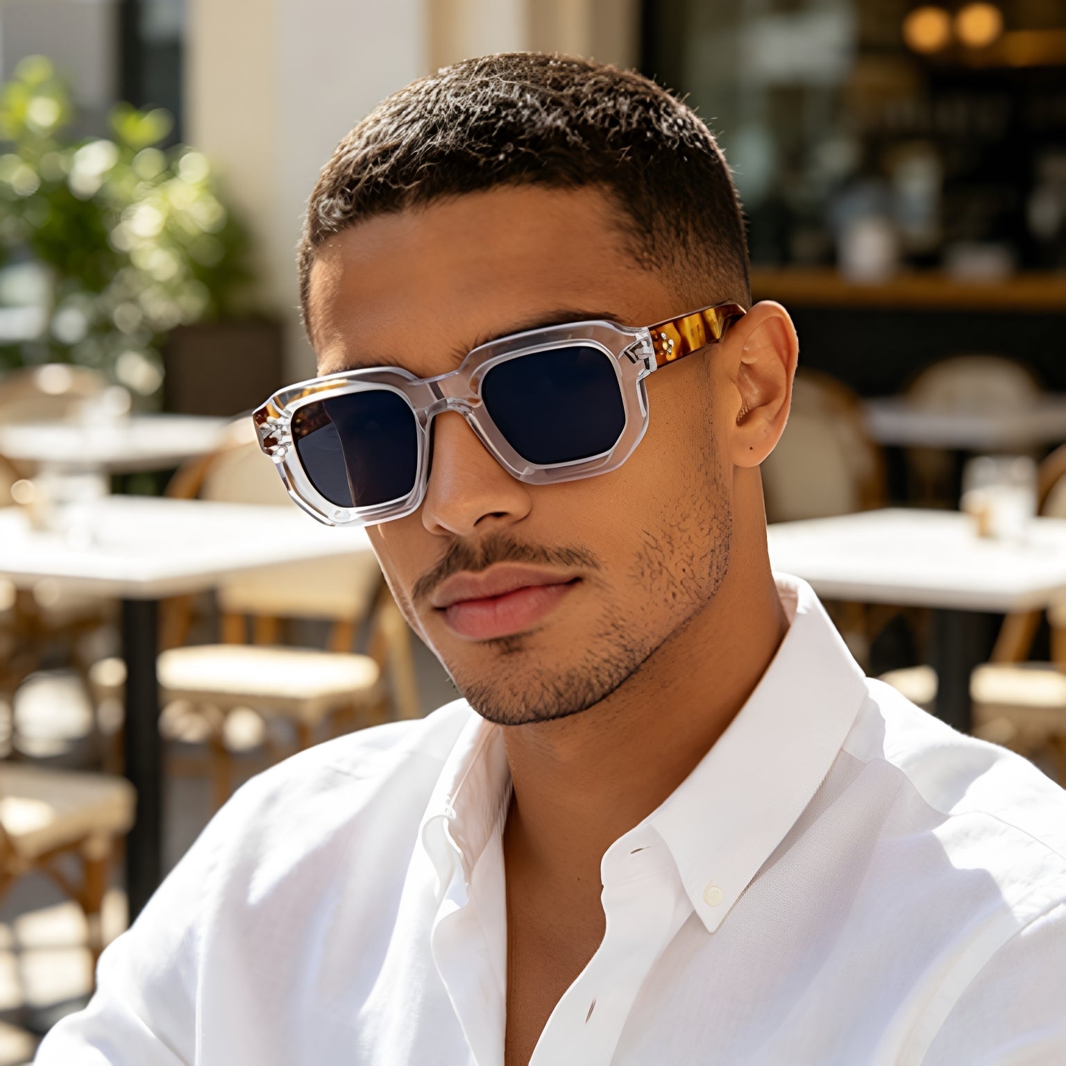 Lunettes de soleil European And American Fashion Box pour Homme