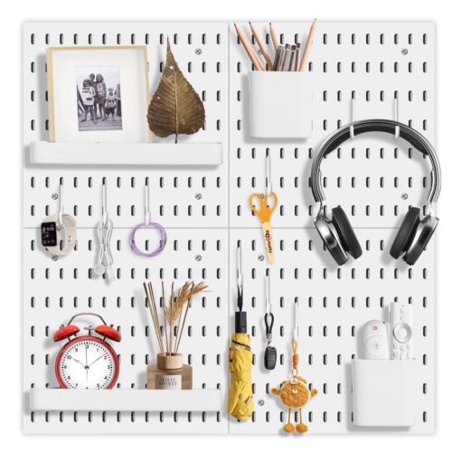 Outils muraux de rangement de pegboard Ensemble de panneaux de peg Plaque de trou de l'organisateur
