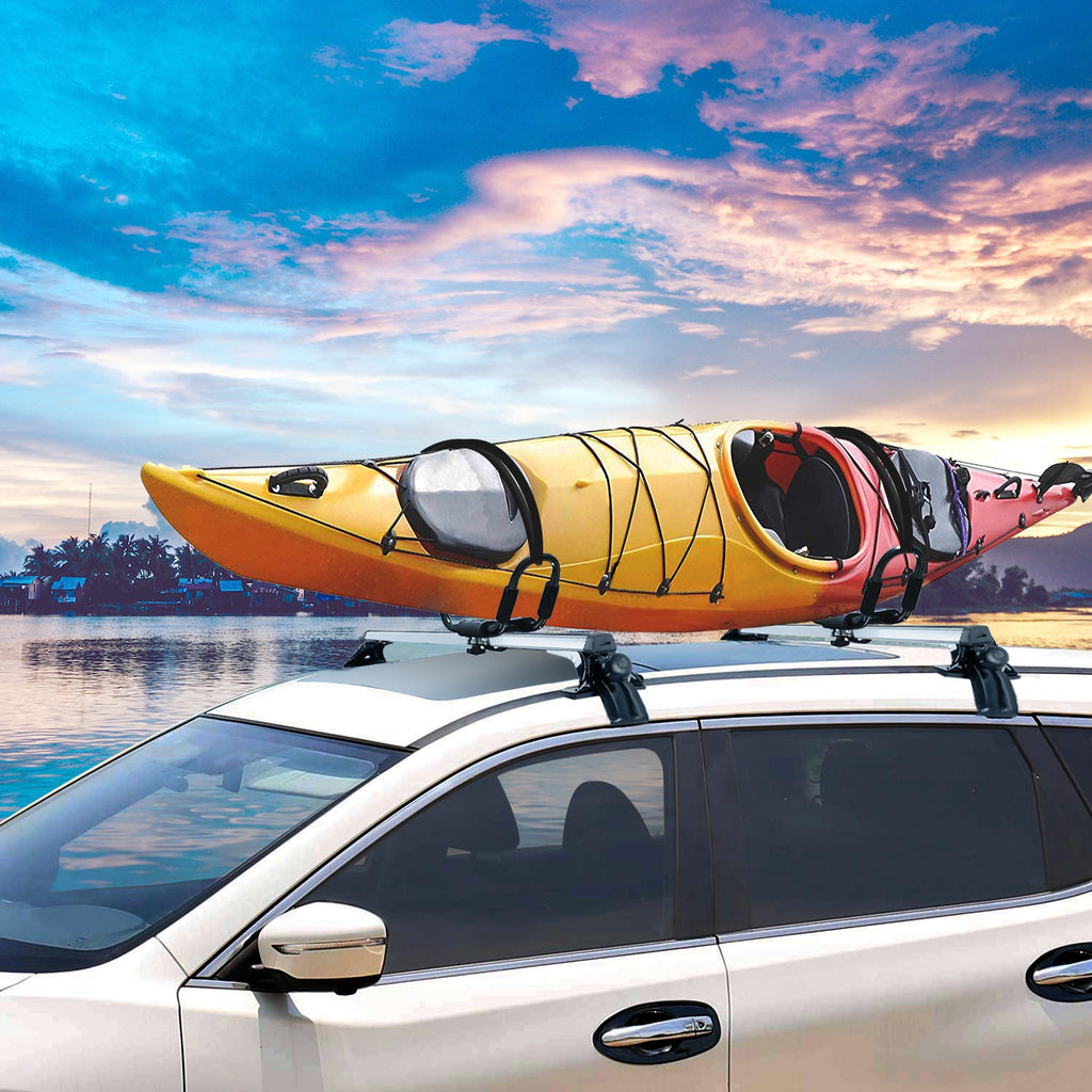 47.24dans Universal Top Roof Rack Cross Bar Cargo Cargo Aluminium Crossbar rack avec 165LBS