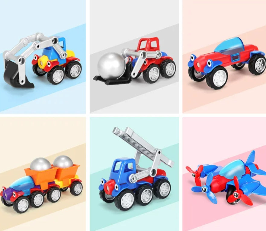 Assembler magnétique bloc voiture Puzzle pour enfants et main-sur-ingénierie voiture