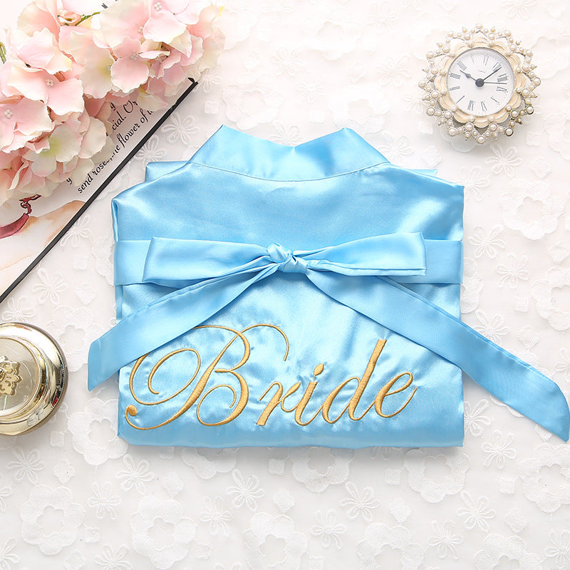 Pyjama de mariée Simulation Soie Chemise