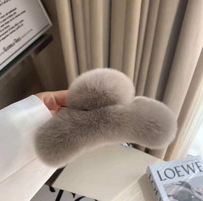 Léopard d'automne et d'hiver Imprimer Grand Rex lapin fourrure cheveux griffe