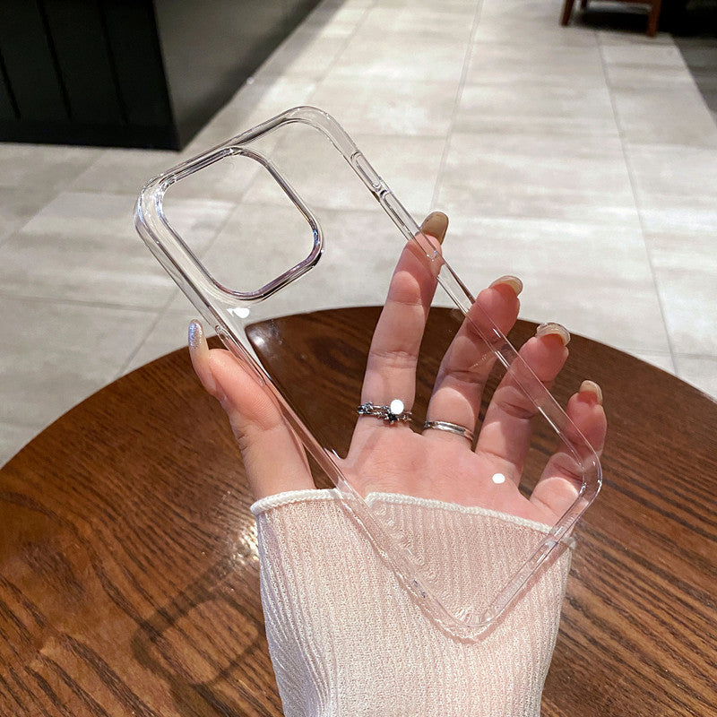 Cas de téléphone transparent non jaune ultra mince
