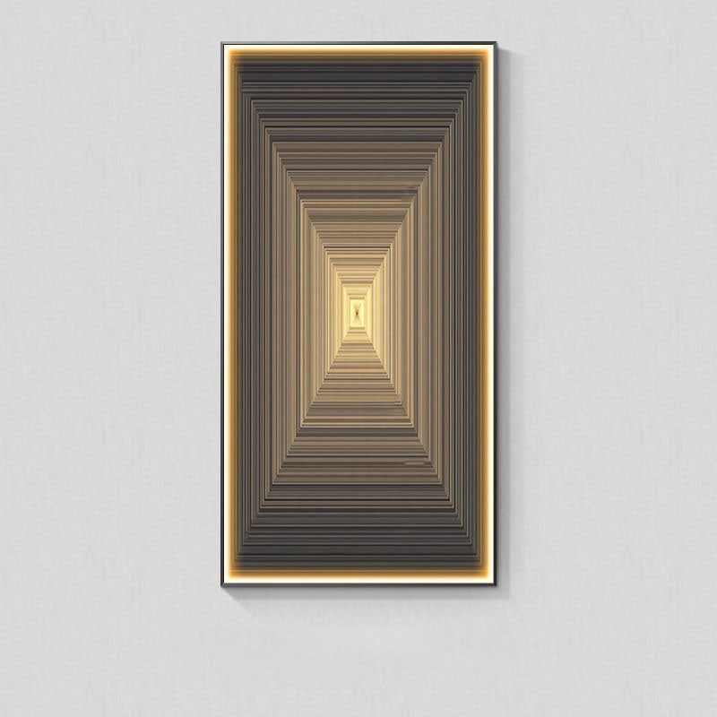 Modern Light Luxury Wall Abstract avec photo de suspension de lumière