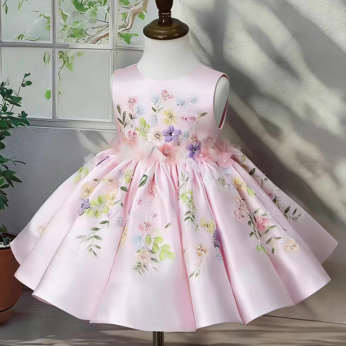 Robe princesse à manches de puff pour enfants
