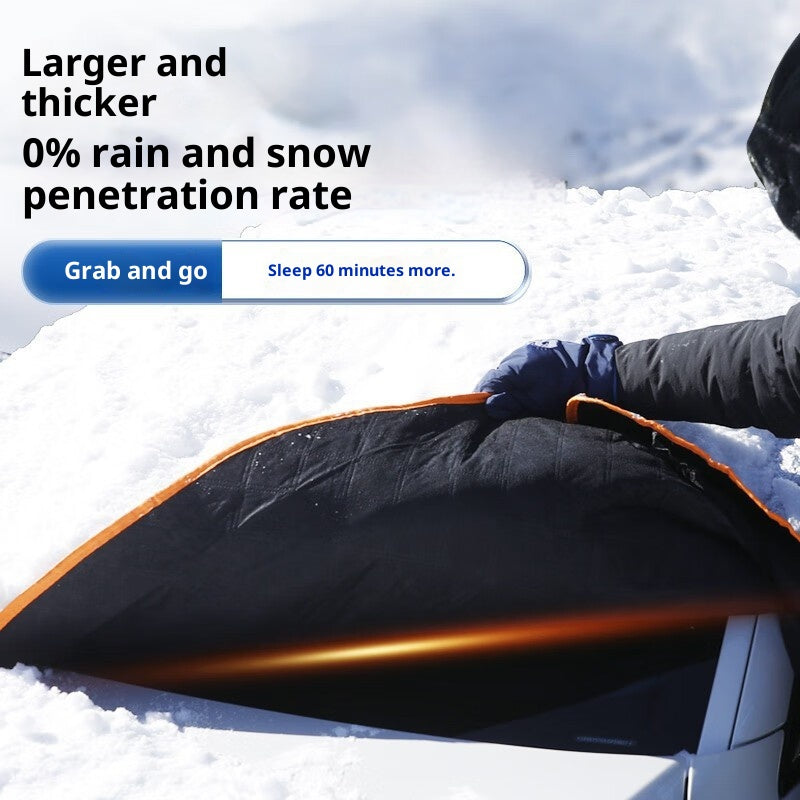 Couverture de neige pour pare-brise avant épaissé antigel Protection contre la neige et le gel