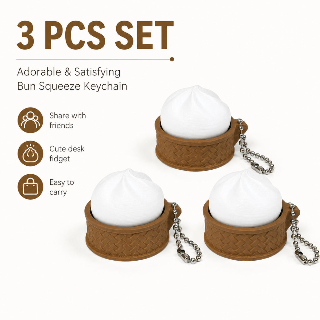 Porte-clés 3D imprimé Bun Fidget