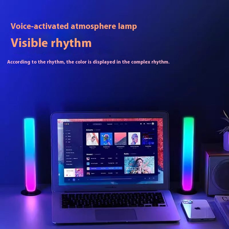 Même écran de musique Rhythm lampe synchrone bureau lumière de contrôle de la voix