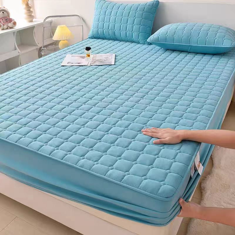 Épaisseur anti-poussière Non-dérapant Four Seasons Universal Quilted Fitted Sheet