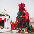 7.5 FT Arbre de Noël artificiel avec bricolage 300 lumières LED blanches chaudes