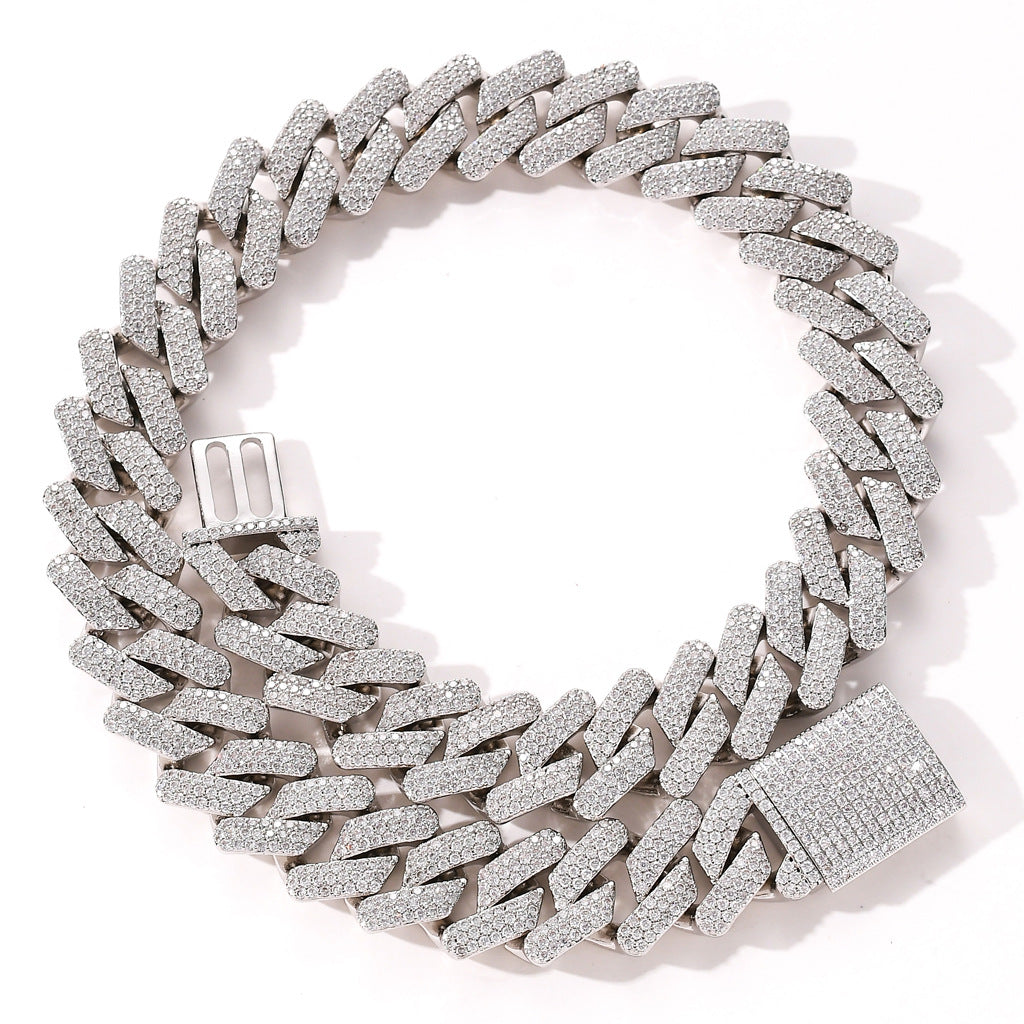 Collier complet de hip hop de zircon