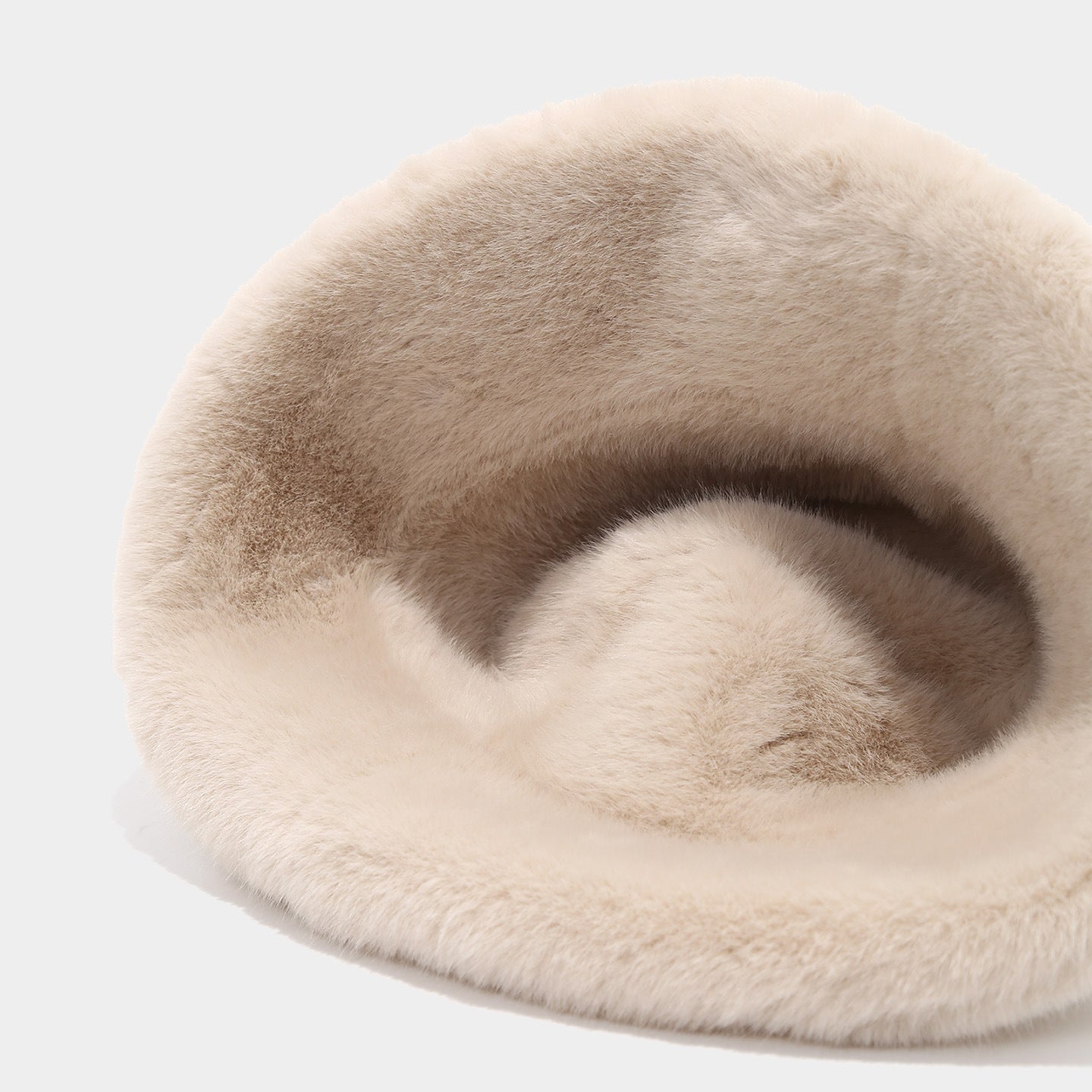 Chapeau de seau double-sidé Chapeau de pêcheur chaud en peluche épais pour femmes
