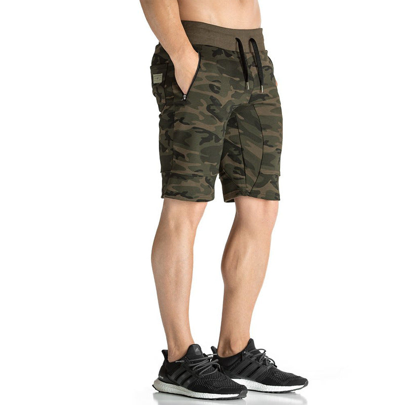 Camouflage respirant de fitness musculaire pour hommes en plein air