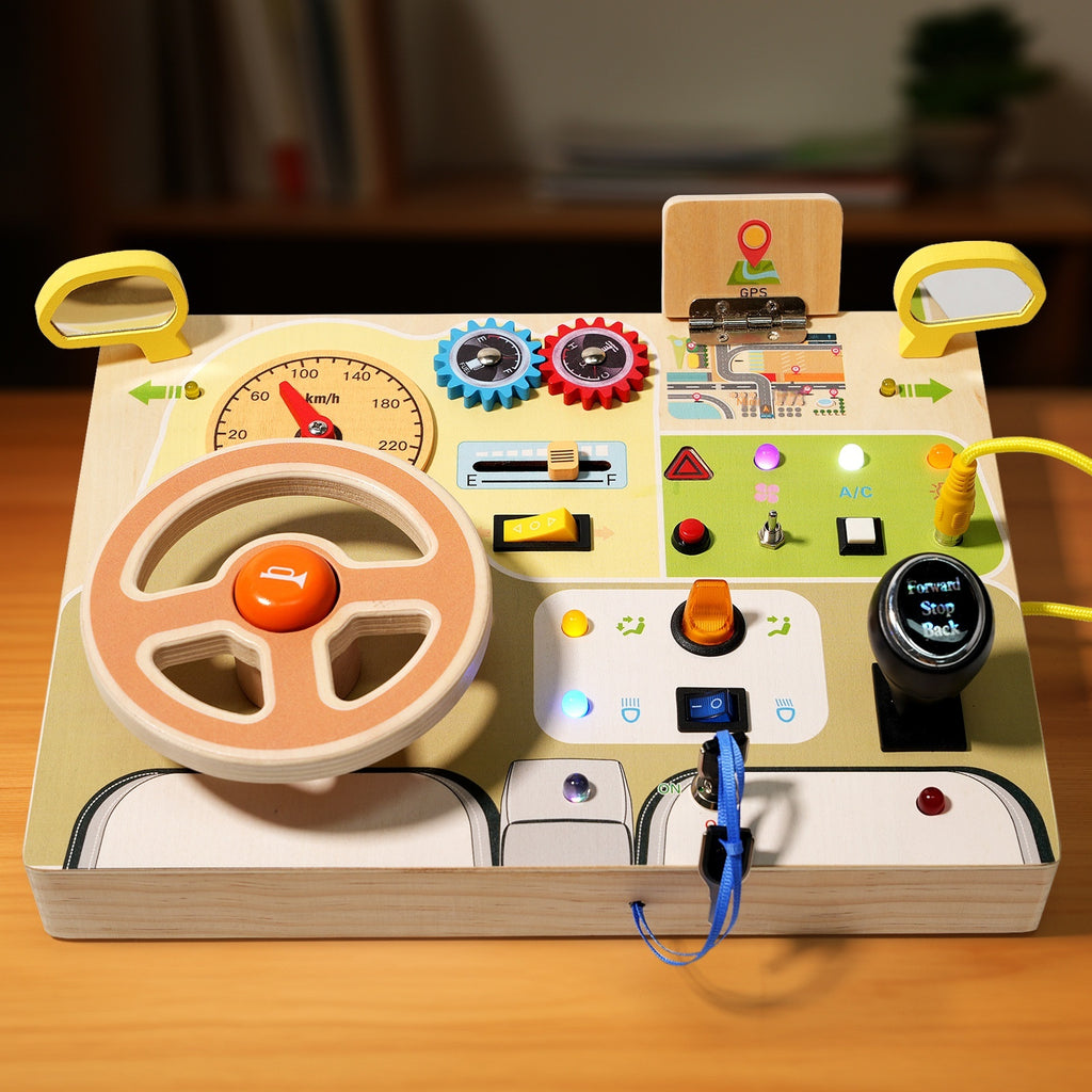 Simulation volant LED Light Busy Board Jouet éducatif