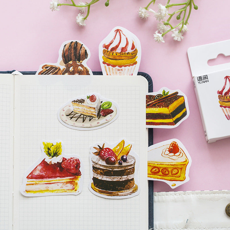 50 Pcs Yuxian Cake Hand Ledger Sealing Paste Shaped Stickers