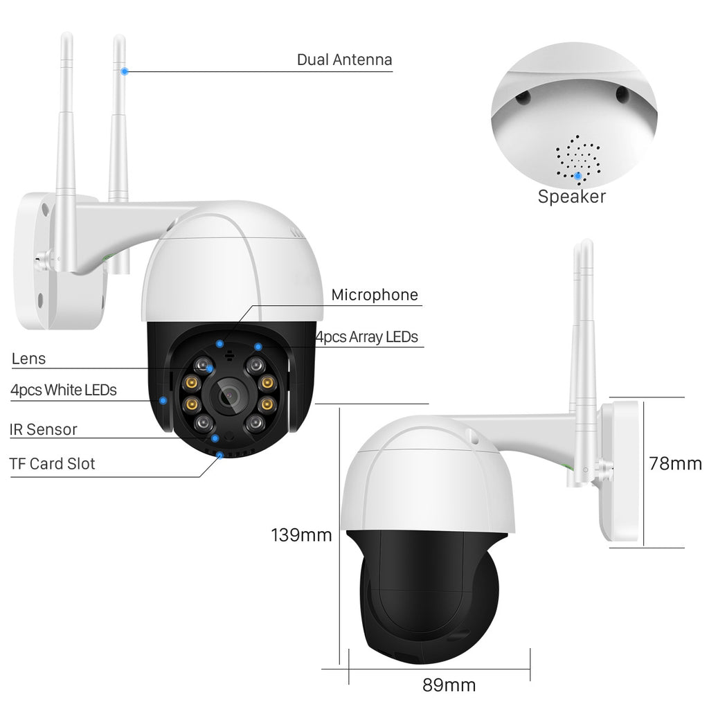 Caméra de surveillance WiFi sans fil