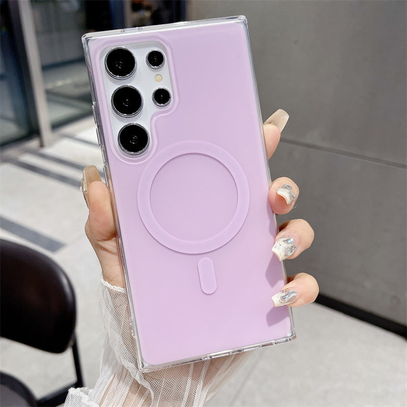 Macaron série de couleurs boîtier de téléphone magnétique