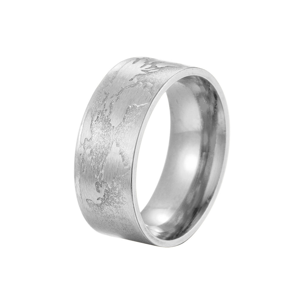 Style acier inoxydable bague dopamine