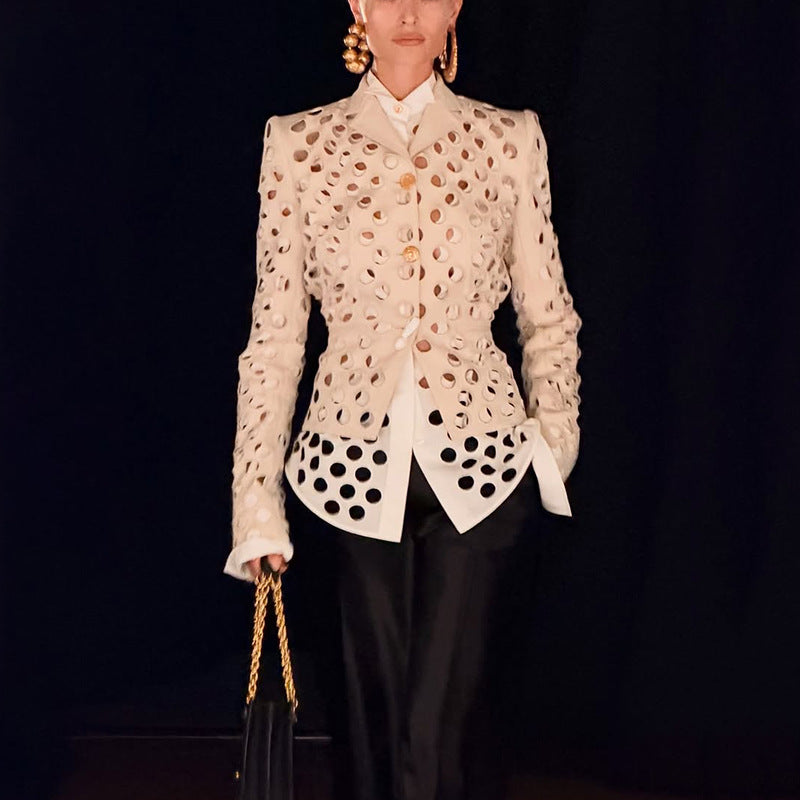 Irrégulière Chloe-Out Couleur-Block manteau pour les femmes