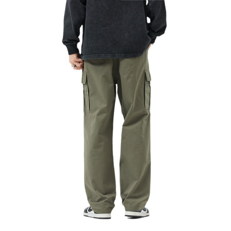 Hommes Relaxed-fit Straight-leg Pantalons Casual