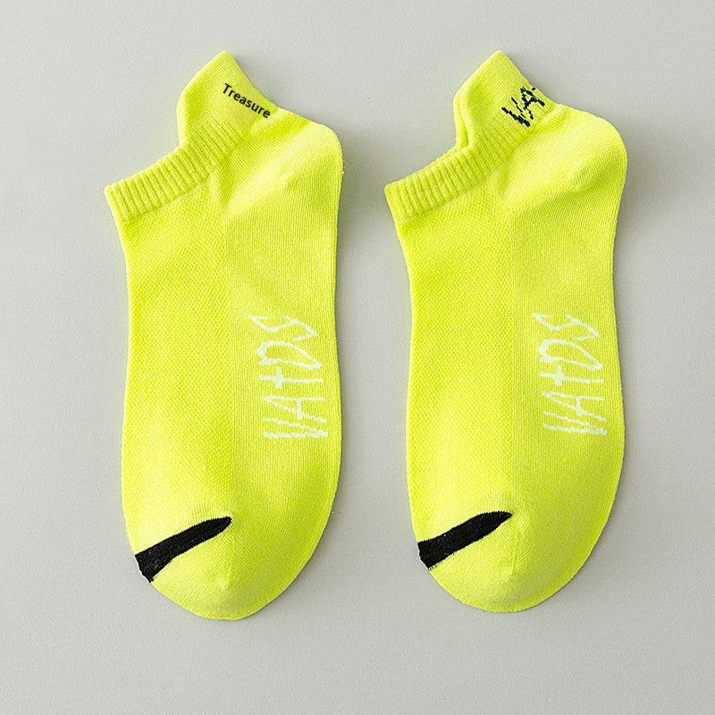 Season Thin Absorb Sweat Short Mesh Respirant Pure Cotton Chaussettes sport homme