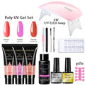 Gel d'extension de ongles ensemble cristal photothérapie UV