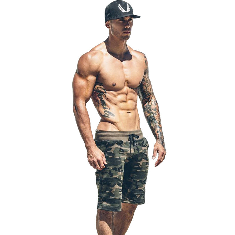 Camouflage respirant de fitness musculaire pour hommes en plein air