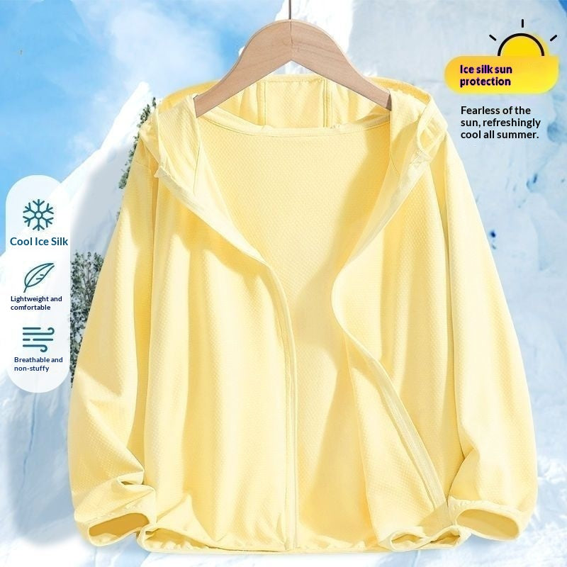 Enfants Léger Ice-silk Séchage rapide Sun-protective et respirant Veste