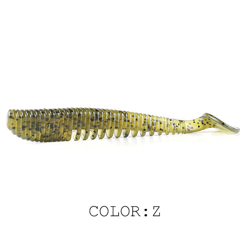 Lure d'eau douce Soft Bait T Tail Crochet de plomb
