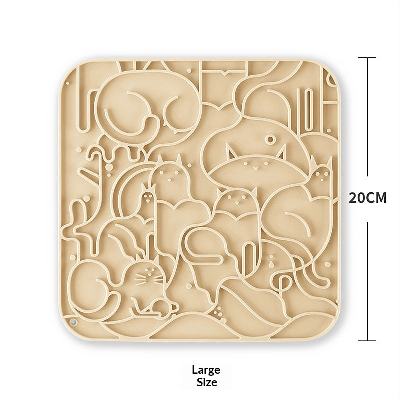 Tapis pour animaux de compagnie en silicone pour le collage