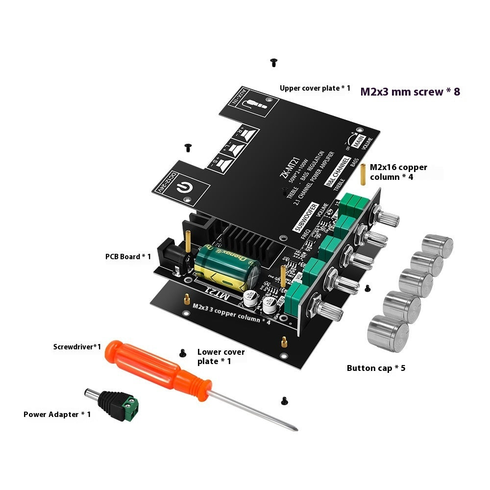 Panneau amplificateur numérique Bluetooth Subwoofer