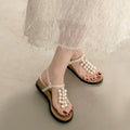 Taille de semelle épaisse Augmenter Wedge String Super High Talon Sandales Femmes Été Pour Robes