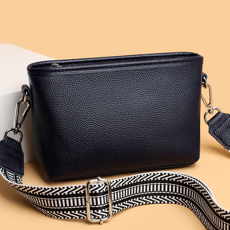 Fashionable Simple Versatile Premier-Layer Cowhide EpauleCrossbody Bag