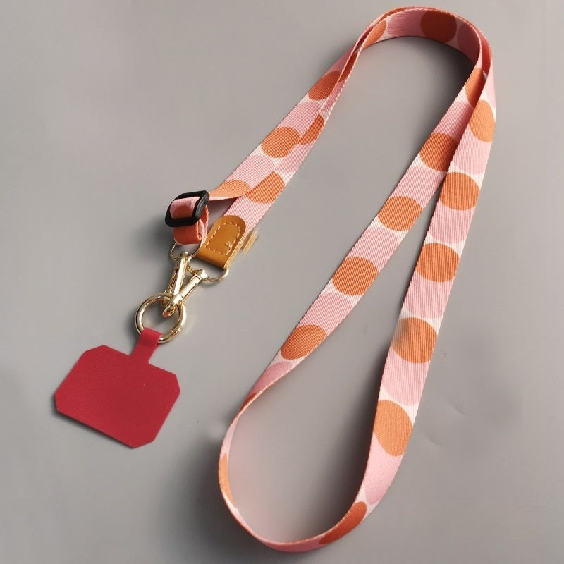 Téléphone portable Lanyard Crossbody Bag Solid Color Long Braces Détachable Multi-usage Strap