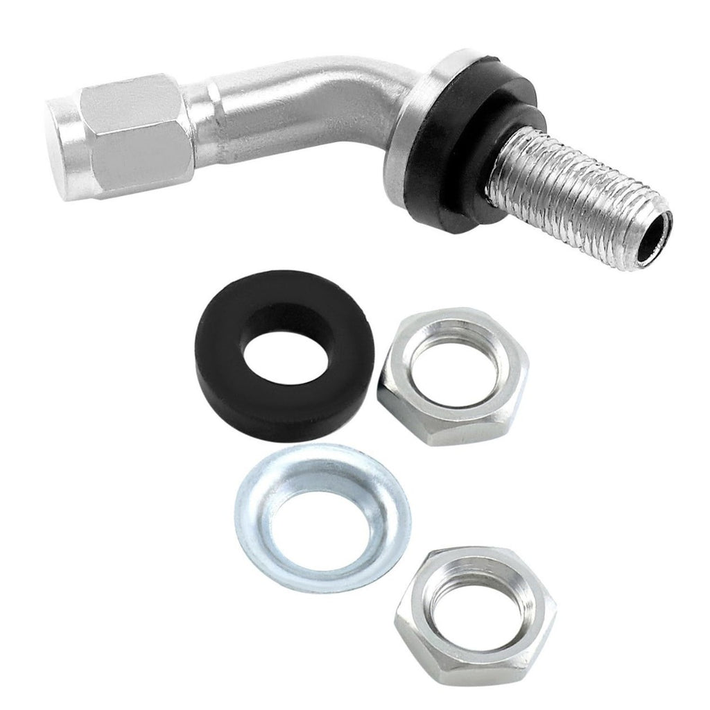 Conversion des pneus sous vide pour les motos utilisant des tiges de soupape de voiture