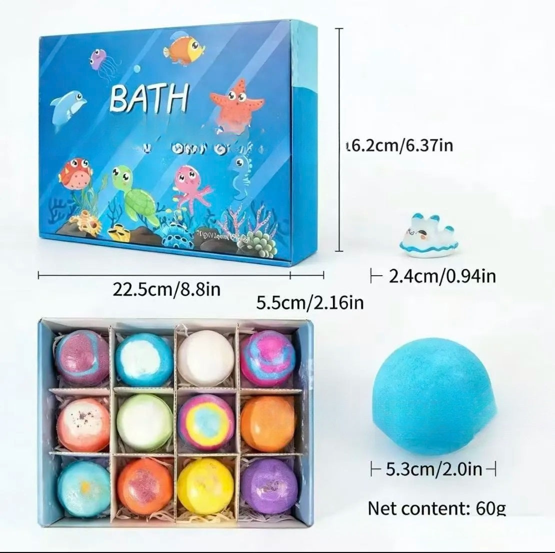 12 Bath Bomb Gift Set