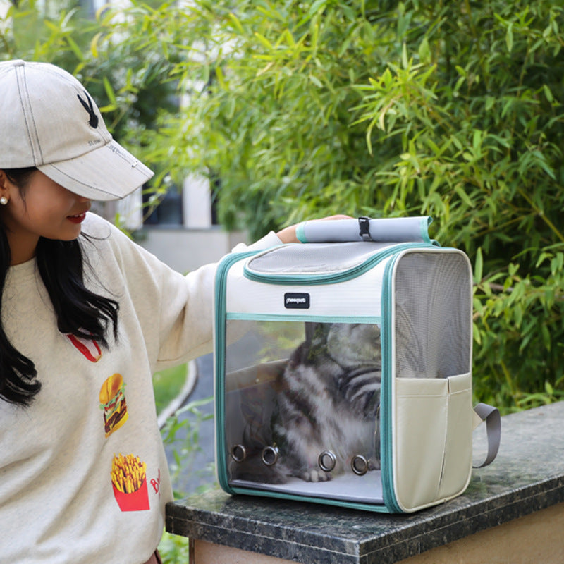 Sac à dos portable pour animaux de compagnie de grande capacité pour usage extérieur