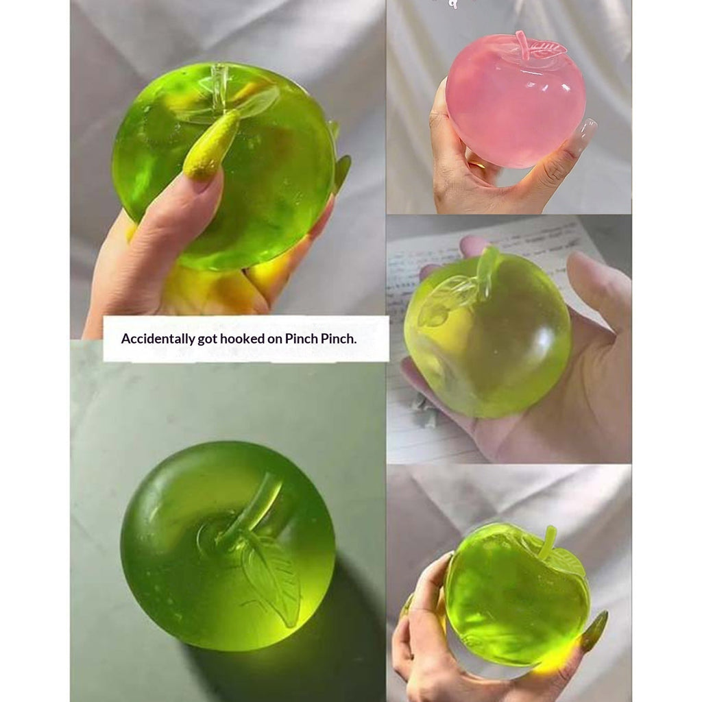 Jouet vert en forme de pomme Moldable Squeeze
