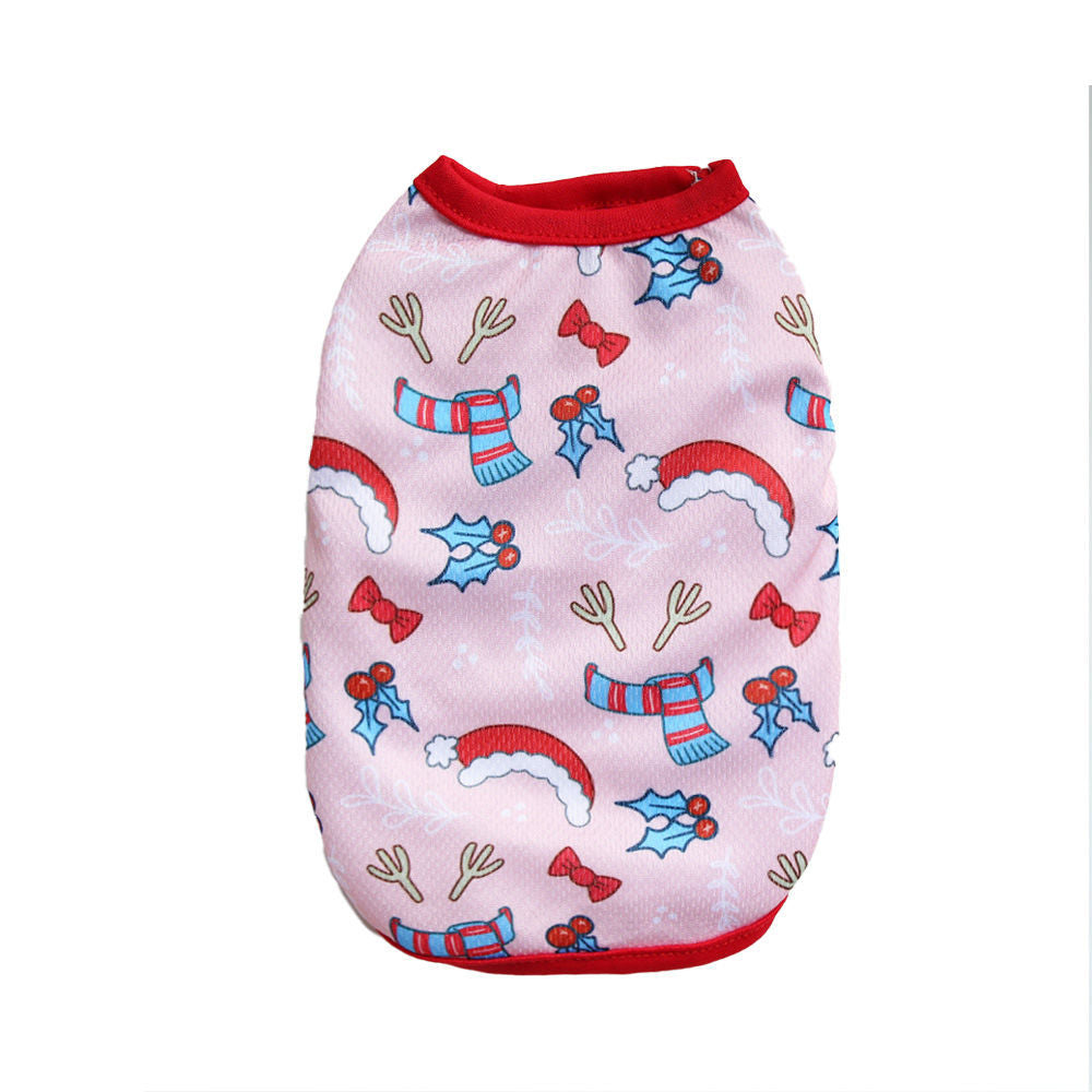 Noël édition limitée Veste de vêtements de chat et de chien pour petit Pete style court non Sheddin