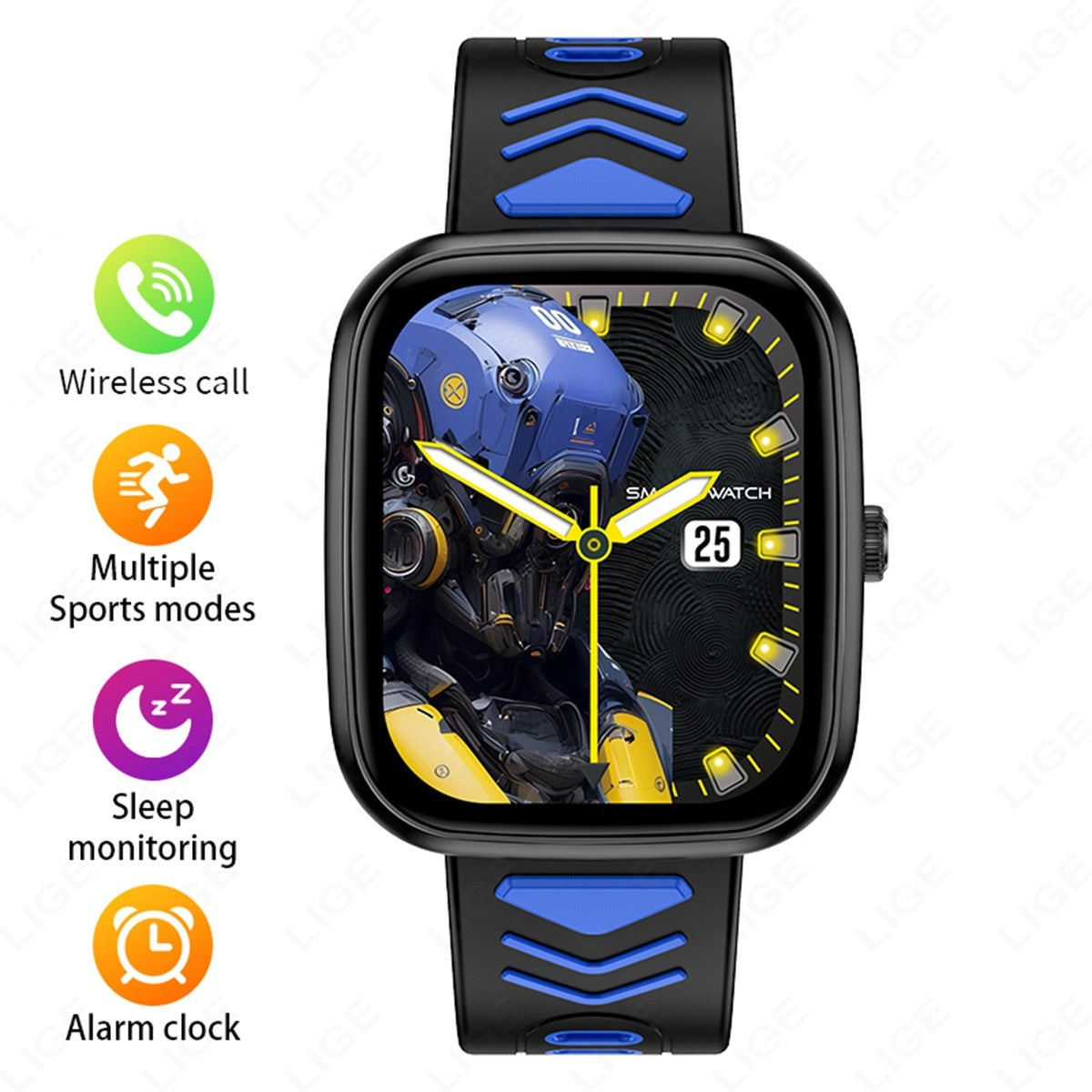 Bluetooth appelant la détection du sommeil montre intelligente multifonction pour les enfants pour les étudiants et