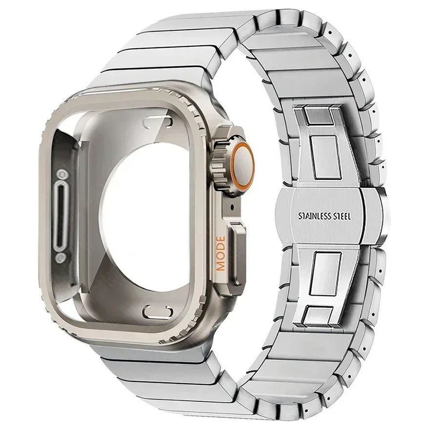 Bracelet de montre en métal pour papillon en acier inoxydable