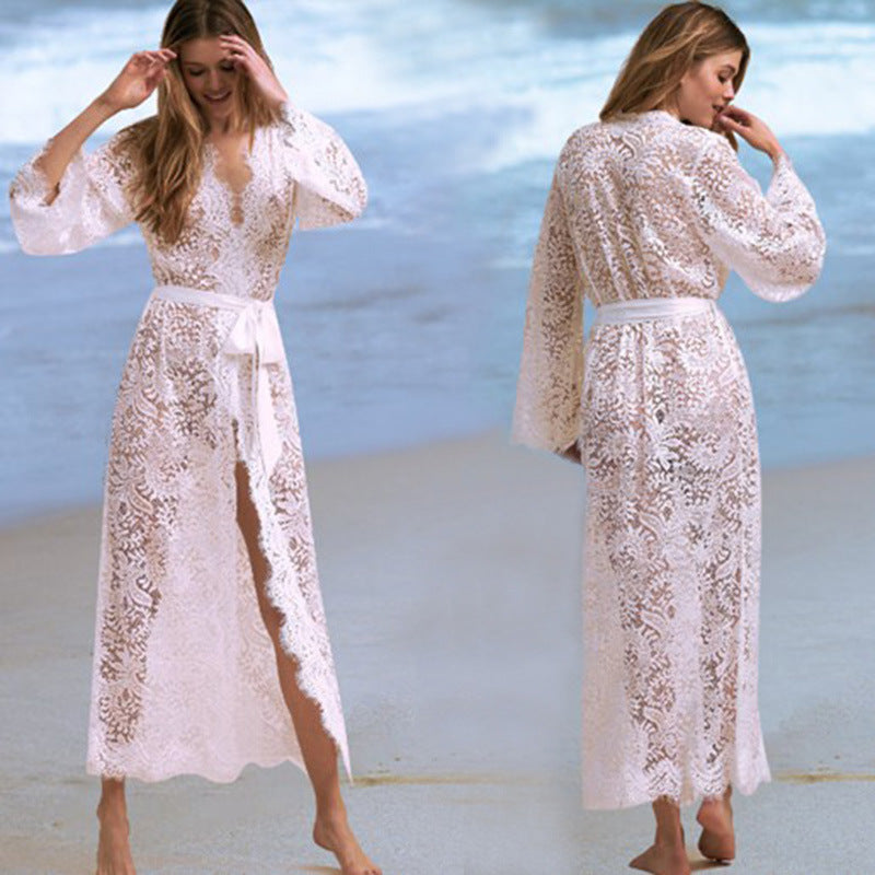 Blouse de bikini en dentelle