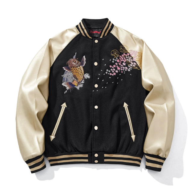 Veste de carpe brodée robuste