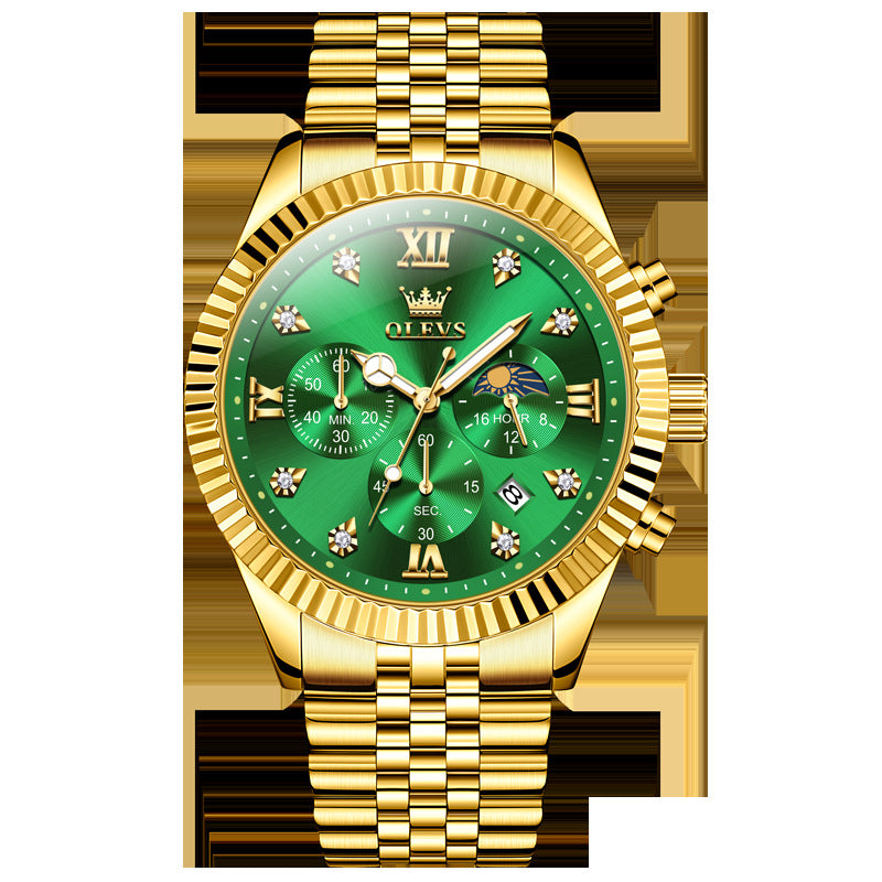 Montre Quartz d'Or tendance homme