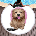 Serviette de plage imprimée 3D pour chat et chien