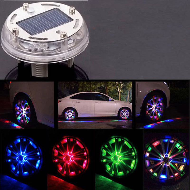 Voiture Sept couleurs lumière de course modification décoratif feux de pneus