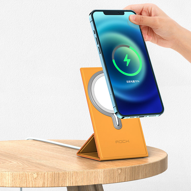 Base de bureau pliante de chargeur sans fil