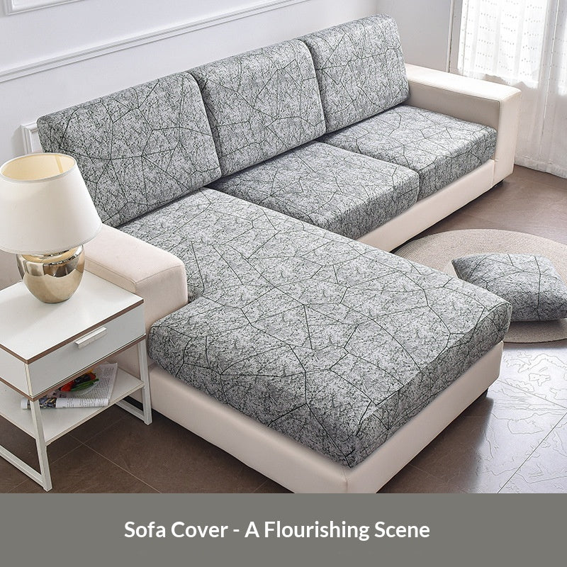 Housse de canapé encastrée haute-élastique - Slipcover Imprimé minimaliste moderne pour Chaise Lon